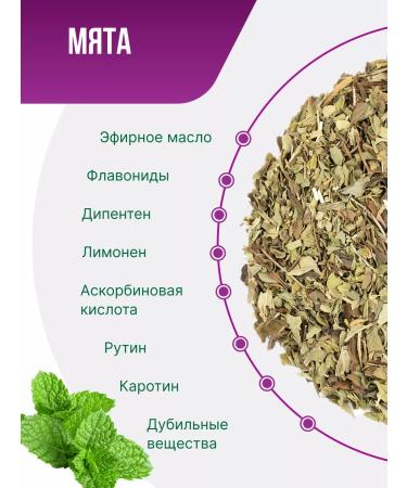 Herbs of the Crimean Mountains Dry peppermint for tea pepper in a jar 120 g natural - Buy Online on GoSupps.com