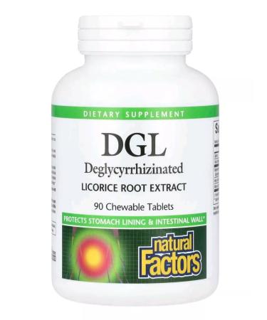 Natural Factors DGL licorice extract 90 tablets