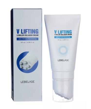 Lebelage V Lifting 5 Roller Collagen Cream Cream-Roller Facial 120ml
