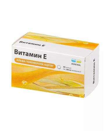 Healthy balance Vitamin E Renewal Capsules 100 mg 60 pcs