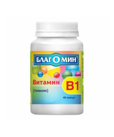 Healthy balance Blagomin Vitamin B1 Tiamin Capsules 40 pcs