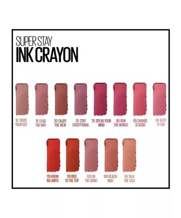 Maybelline New York Lipstick-lipstick Super Stay Ink Crayon 20 - Buy Online on GoSupps.com
