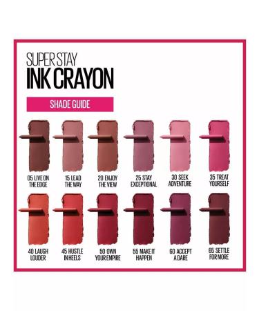 Maybelline New York Lipstick-lipstick Super Stay Ink Crayon 20 - Buy Online on GoSupps.com