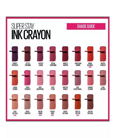 Maybelline New York Lipstick-lipstick Super Stay Ink Crayon 20 - Buy Online on GoSupps.com