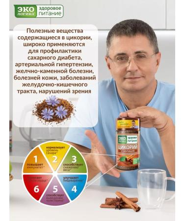 EcoLogic Chicory soluble sublimated in a bank with cinnamon - Buy Online on GoSupps.com