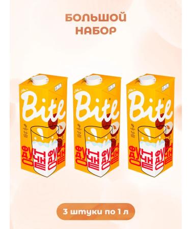 Take a Bite Plant milk without sugar pounds 3 pcs 1 liter - Buy Online on GoSupps.com
