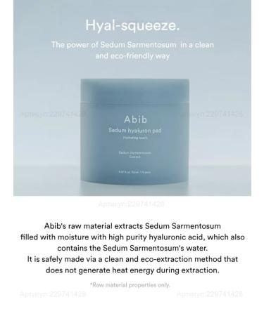 abib Moisturizing Pads Sedum Hyaluron Pad Hydrating Touch - Buy Online on GoSupps.com