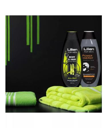 Lilien Gift set of men's shampoo and vel-out gel 800 ml - Buy Online on GoSupps.com