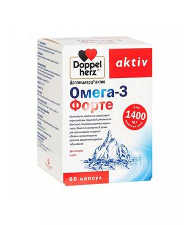 Healthy hair and skin Omega 3 Doppelherz Act Fort 1400 mg 60 capsules