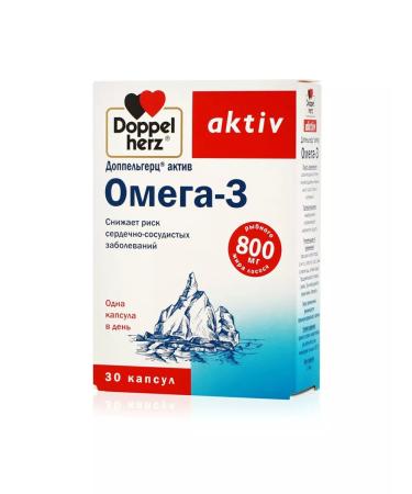 Healthy hair and skin Doppelgerz Acts Omega-3 capsules 800 mg 30 pcs