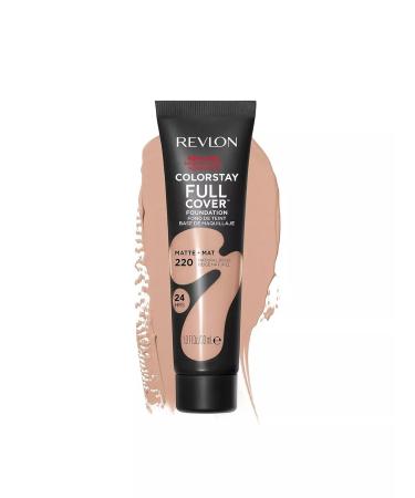 Revlon Matte Tonal Cream Revolon SPF 10 TOB 220 (NaturalBeige) - Buy Online on GoSupps.com