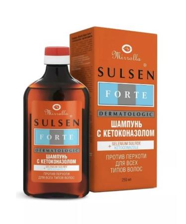 Sulsen Forte shampoo from seborrhea dandruff with ketoconazole