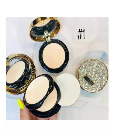 Cosmetics Compact matting powder for the face with a 2B1 mirror kushon - Buy Online on GoSupps.com