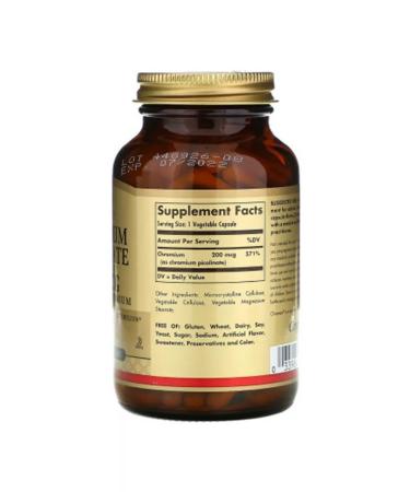SOLGAR Chromium Picolinate - Buy Online on GoSupps.com