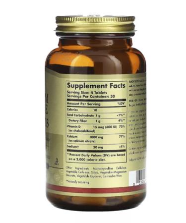 SOLGAR Calcium citrate with vitamin D3 - Buy Online on GoSupps.com