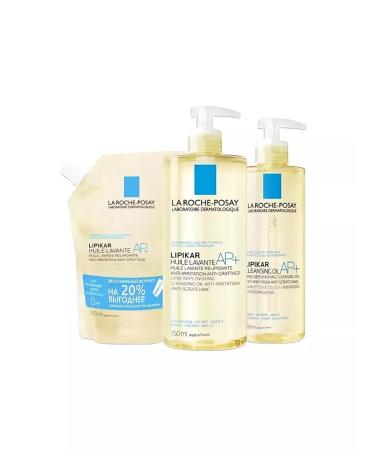 LA ROCHEPOSAY Moisturizing body oil Lipikar Cleansing Oil AP+ 400 ml - Buy Online on GoSupps.com