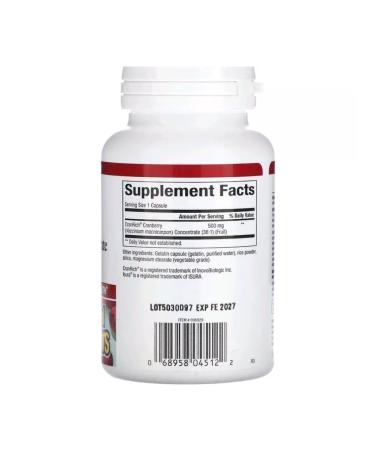 Natural Factors Cranrich concentrate cranberries 500 mg 90 capsules - Buy Online on GoSupps.com