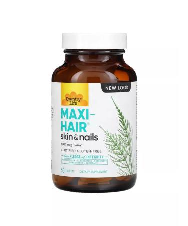 Country Life Maxi-hair for skin and nails 60 tablets