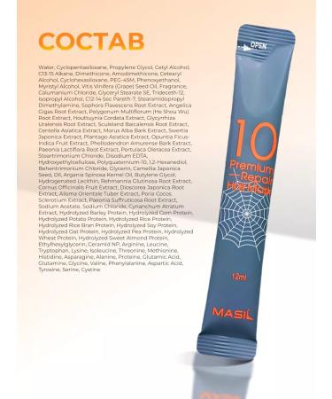 MASIL Restoring premium-mask for hair 10pcs*8ml - Buy Online on GoSupps.com