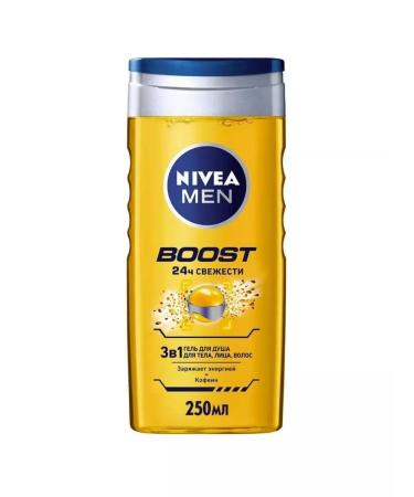 NIVEA BOOST 3 shower gel in 1 250 ml Germany - Buy Online on GoSupps.com