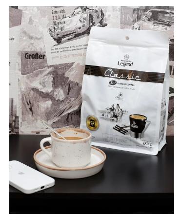 Soluble coffee Legend Classic 3 in 1 Trung NGUYEN 50 pack - Buy Online on GoSupps.com