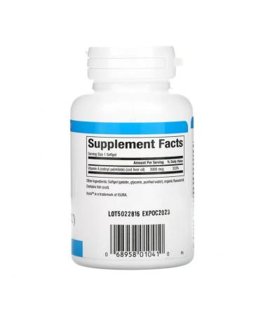 Natural Factors Vitamin A 3000 g 180 capsules - Buy Online on GoSupps.com