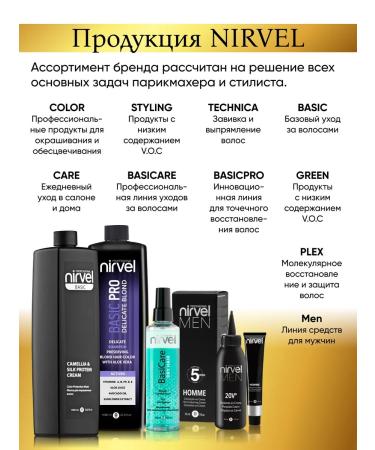 Nirvel Professional Set for camouflage hair from gray hair dark brown - Buy Online on GoSupps.com