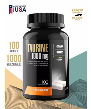 Taurin Maxler Taurine 1000 Mg 100 capsules