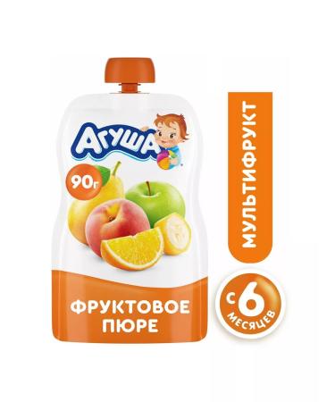 AGUSHA Puree fruit multi -chief 10sh to 90g - Buy Online on GoSupps.com