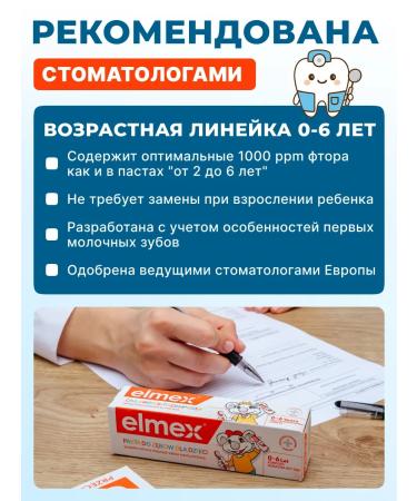 Elmex Baby tooth paste from 0 to 6 protection against caries 50 ml - Buy Online on GoSupps.com