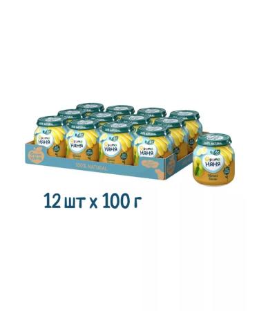 Frutonyanya Fruous fruit of apples and bananas 100g 12 pcs