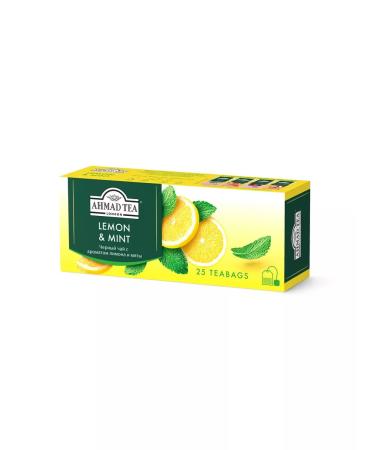Ahmad Tea Black Ahmad Lemon and Mint 3pcs of 25 Pack - Buy Online on GoSupps.com