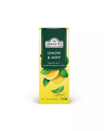 Ahmad Tea Black Ahmad Lemon and Mint 3pcs of 25 Pack - Buy Online on GoSupps.com