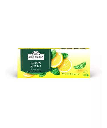 Ahmad Tea Black Ahmad Lemon and Mint 3pcs of 25 Pack - Buy Online on GoSupps.com