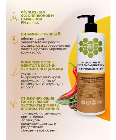 SunQUEEN Shampoo for growth and against loss for weakened hair - Buy Online on GoSupps.com