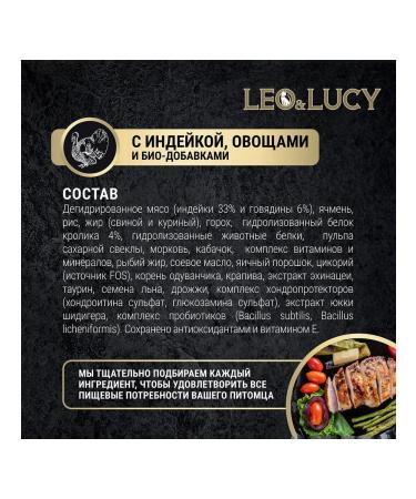 LEO&LUCY Dry Holistic food for kittens turkey vegetables 1.5 kg 2 pcs - Buy Online on GoSupps.com