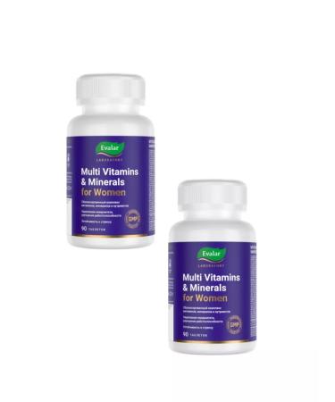 Evalar Multivitamins and Minerals Women's 90 TAB 1.3G-2UP - Buy Online on GoSupps.com