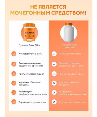 Deva Slim Drainage drink to relieve swelling - Buy Online on GoSupps.com