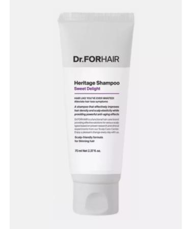 DrFOR HAIR Heritage Shampoo Sweet Delight 70ml Korea shampoo