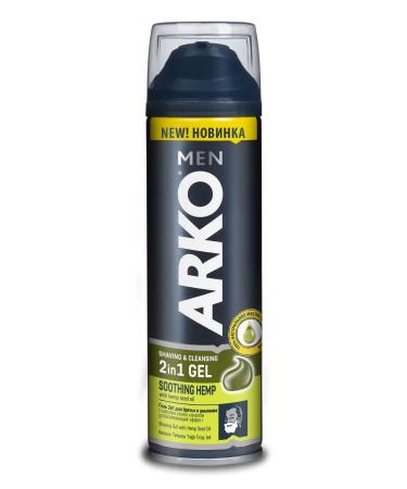 ARKO Gel for shaving and washing Men with hemp seed oil with