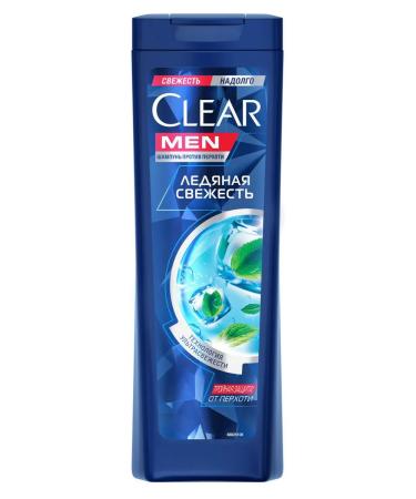 clear Hair shampoo men's icy freshness with menthol