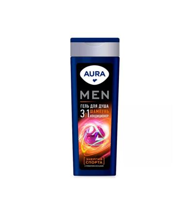 Aura Shower gel MEN 3B1 Sports Energy 380 ml