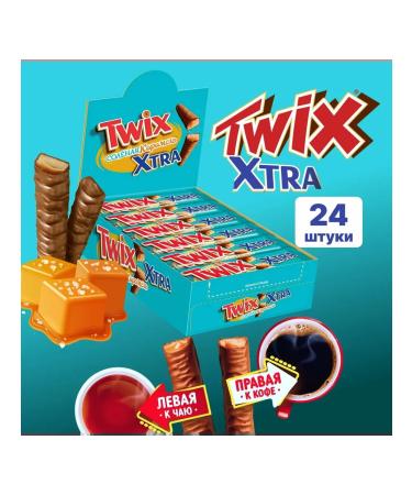 Twix Extra Chocolate Baton Salt Caramel 82g 24 pcs
