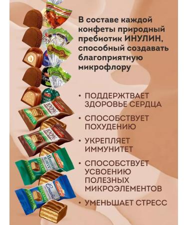 Victory of taste Chocolate sweets without sugar 9 tastes 1 kg 100 g - Buy Online on GoSupps.com