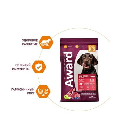 AWARD Dry feed for puppies lamb turkey 2 kg 2 pcs - Buy Online on GoSupps.com