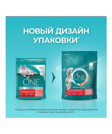 PURINA ONE Feed of dry sterilized cats salmon wheat wheat 0.2 kg 2 pcs - Buy Online on GoSupps.com