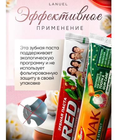 Dabur Indian paste and Mesvak Red and Meswak 100 g 2 pcs - Buy Online on GoSupps.com