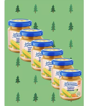 grandma's basket Puree vegetable corn-kabachka-carrot 100 g