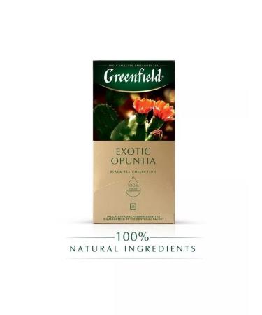 Greenfield Black tea in bags of Exotic Opuntia 1 pack - Buy Online on GoSupps.com