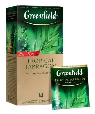 Greenfield Green tea Tropical Tarragon in bags 1 pack - Buy Online on GoSupps.com